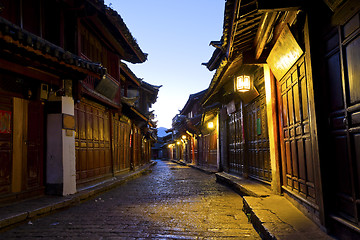 Image showing Lijiang old town at morning, China.