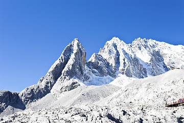 Image showing Jade Dragon Snow Mountain in Lijiang, Yunnan, China