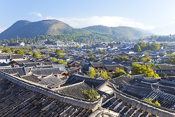 Image showing Lijiang old town in the morning, the UNESCO world heritage in Yu