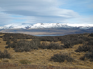 Image showing Patagonia in fall, Torres del Paine area