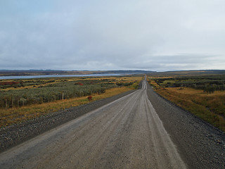 Image showing Patagonia in fall, country road in Rio Verde area