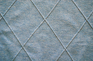 Image showing Cross lines on knitted sweater pattern background 