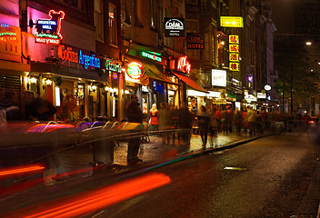 Image showing Dam Street in the Night