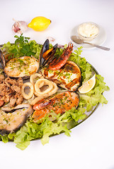 Image showing Parrillada de pescado y marisco