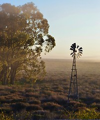 Image showing Windmill water pump