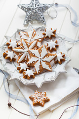 Image showing Homemade gingerbread for Christmas