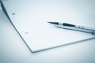 Image showing notepad and ballpen