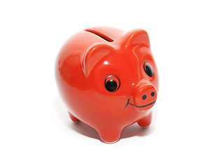 Image showing red money pig