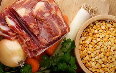 Image showing Making Pea Soup