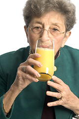 Image showing woman with milk