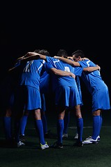 Image showing soccer players team