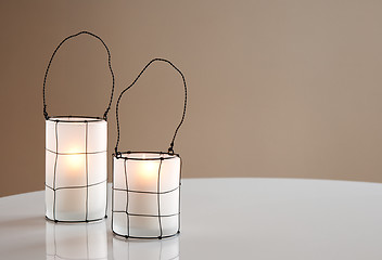 Image showing Two beautiful lanterns