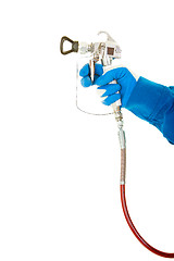 Image showing Airless Spray Gun and Hose