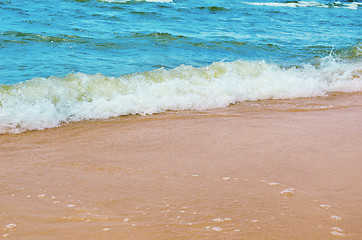 Image showing sand and wave background