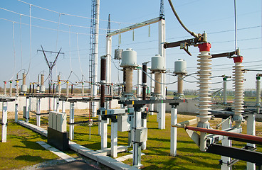 Image showing general view to high-voltage substation