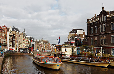 Image showing Canal in Amsterdam