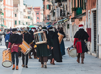 Image showing Medieval Drummers Band