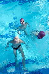 Image showing happy child on swimming pool