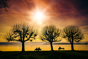 Image showing Tutzing evening mood