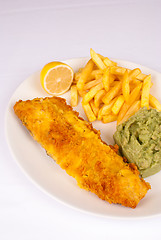 Image showing Fish and chips