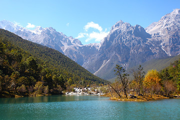 Image showing Mountain landscape in Lijiang, China. 