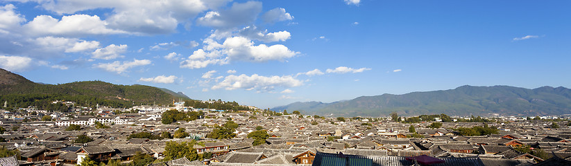 Image showing Lijiang old town in the morning, the UNESCO world heritage in Yu