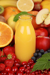 Image showing Fresh orange juice