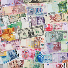 Image showing Banknotes from all over the world