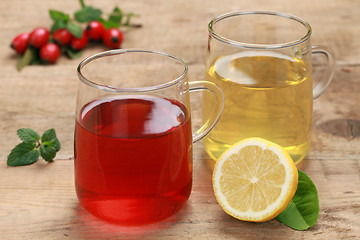 Image showing Lemon and rosehip tea