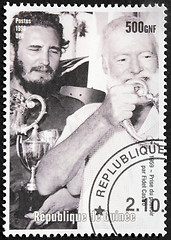 Image showing Fidel Castro - Guinea Stamp
