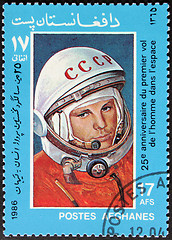 Image showing Gagarin Stamp