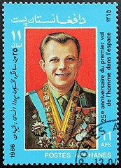 Image showing Yuri Gagarin Stamp