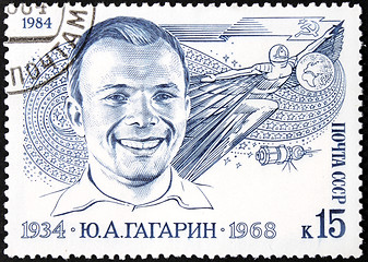 Image showing Gagarin - Soviet Stamp