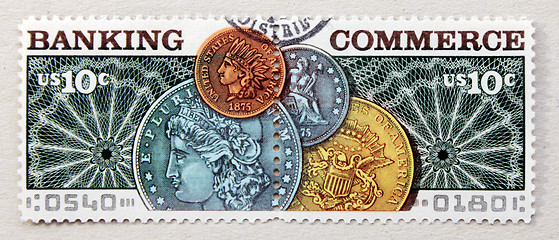 Image showing US Finance Stamps