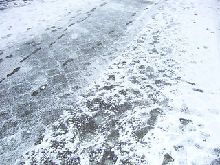 Image showing winter pavement