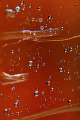 Image showing Waterdroplets and colours