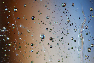 Image showing Waterdroplets and colours