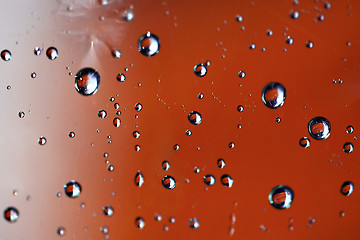 Image showing Waterdroplets and colours