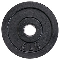 Image showing dumbbell plate