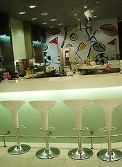 Image showing Funky interior of a cafe/bar