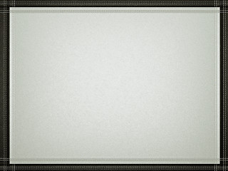 Image showing Gray leather background with stitched black border frame