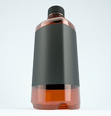 Image showing Bottle for chemicals or fluid: Wide angle shot