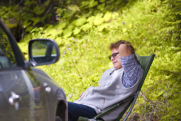 Image showing Retired Man in Relax
