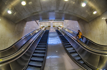 Image showing Escalators in Grand Central - New York