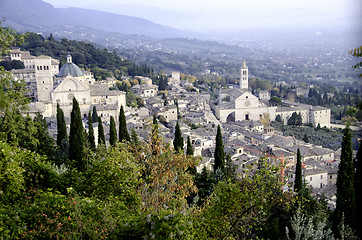 Image showing Architectural Detail of Assisi in Umbria