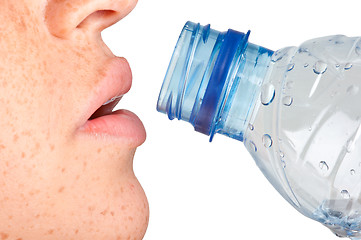 Image showing Woman Drinking Water