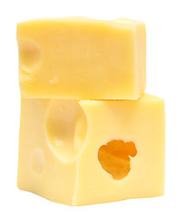 Image showing cheese cubes