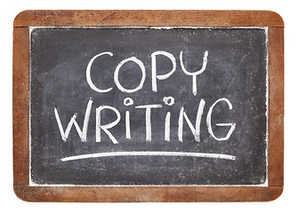 Image showing copywriting on blackboard