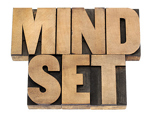 Image showing mindset in wood type