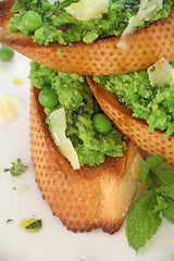 Image showing Green Pea Baguette